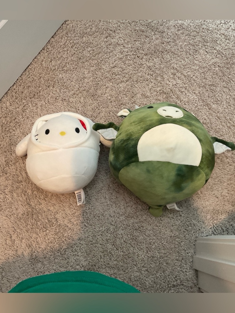 Squishmallows Plush Set - Green and White